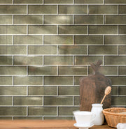 Antique Mirror 4-in x 12-in Unbeveled Glass Mosaic Wall Tile( 6.6 sq. ft. /Box )