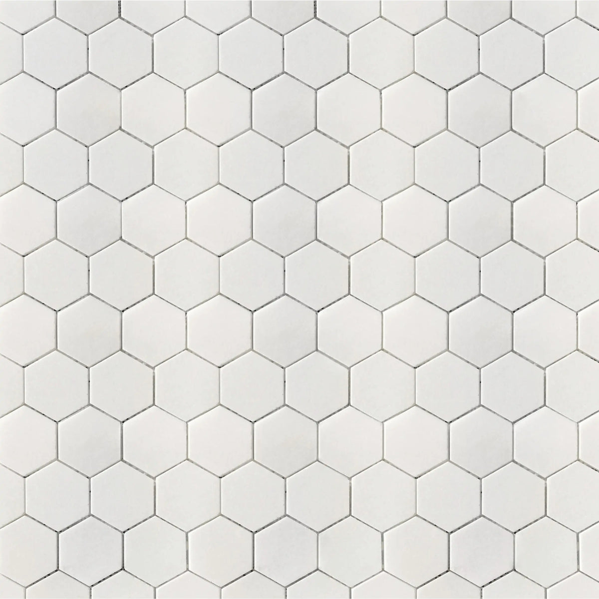 3-in Thassos White Hexagon 12-in x 10-in Polished Marble Mosaic Floor and Wall Tile( 4.15 sq. ft. /Box )