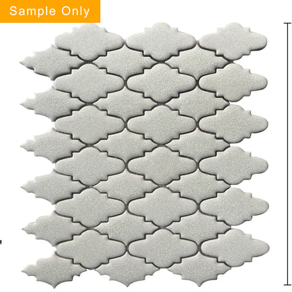 Blanco Crackled Porcelain Mosaic Tile - Sample (Product Shown is Full Size)