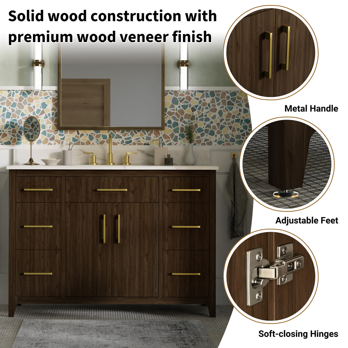 Warner 48" Single Vanity without Top