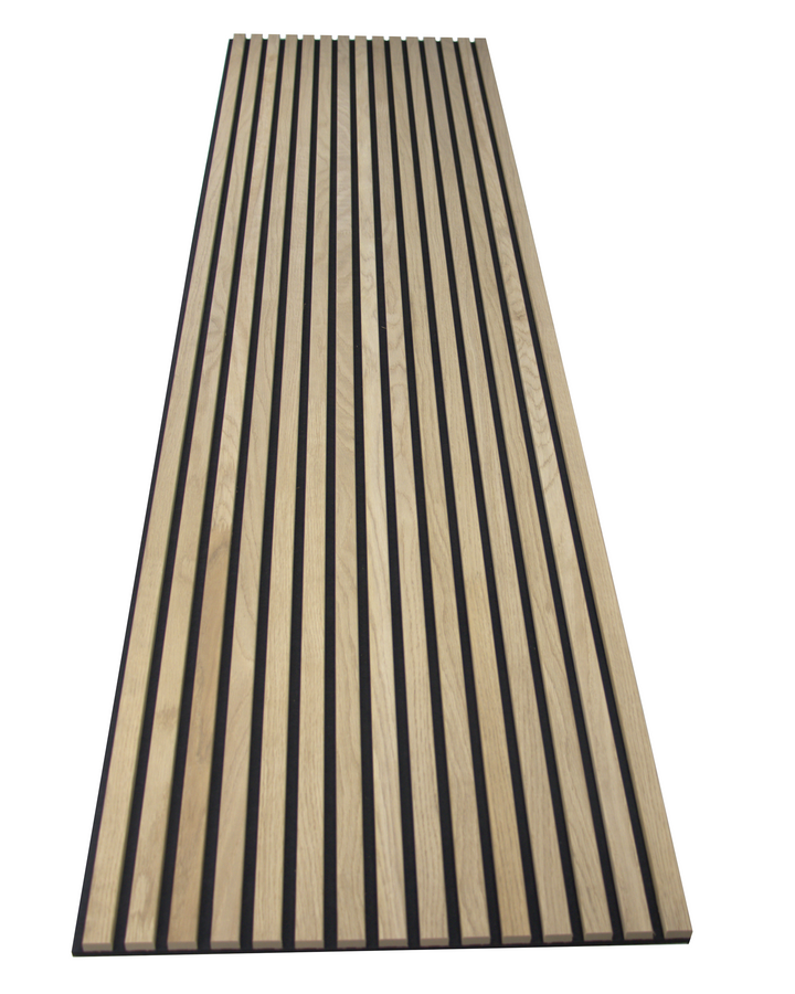 24-in x 94-1/2-in Acoustic Wood Slat Wall Panel - Natural 24-in x 94-1/2-in Acoustic Wood Slat Wall Panel - Natural