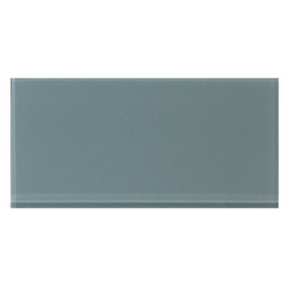 Azure Sea Block 3-in x 6-in Glass Wall Tile( 4.16 sq. ft. /Box )