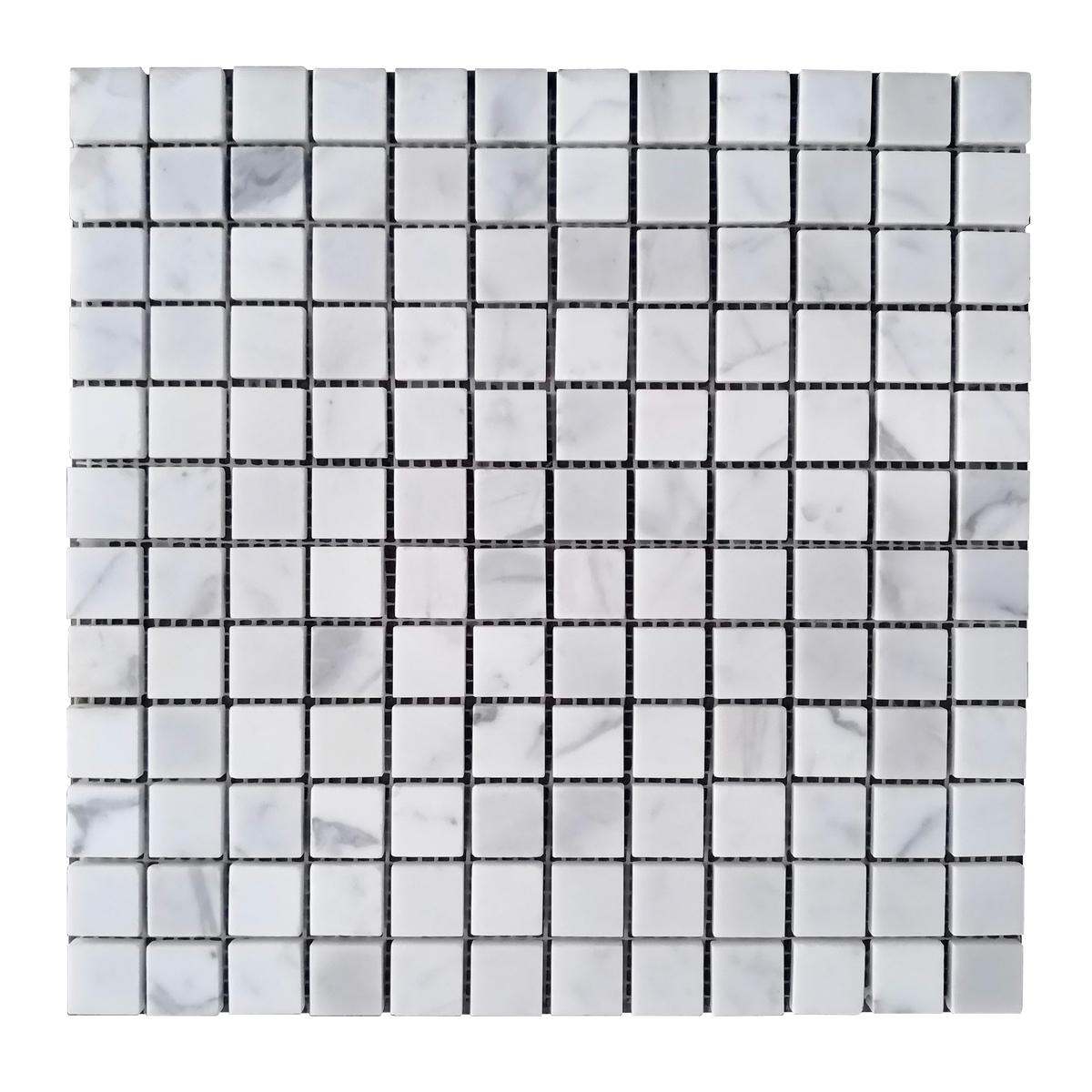 Single Calacatta Polished Marble Mosaic Tile – 12x12 inch natural marble tile with elegant veining