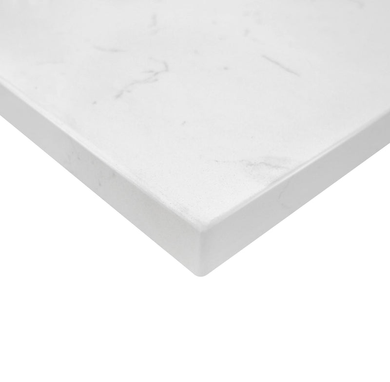 61" Carrara Quartz Vanity Top with Sink