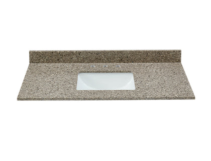 31" Castle Rock Quartz Vanity Top with Sink