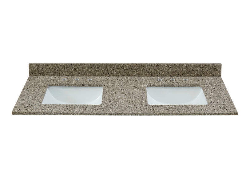 37” Castle Rock Quartz Vanity Top with Sink