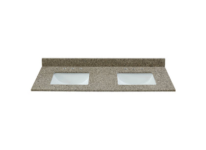 61" Castle Rock Quartz Vanity Top with Sink