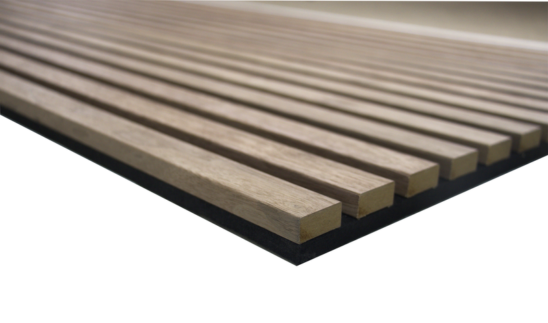 24-in x 94-1/2-in Acoustic Wood Slat Wall Panel - American Walnut(16-sq. ft/ Piece)