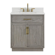 Denton 30" Single Vanity With Calacatta Quartz Top
