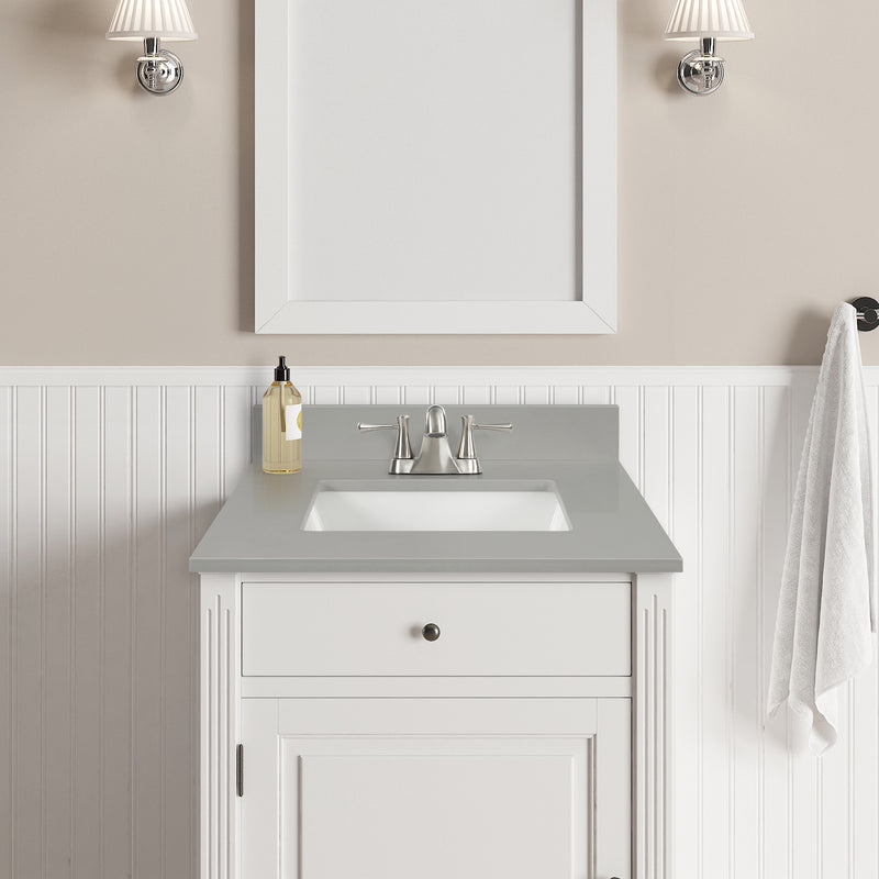 37“ Earth Gray Quartz Vanity Top with Sink