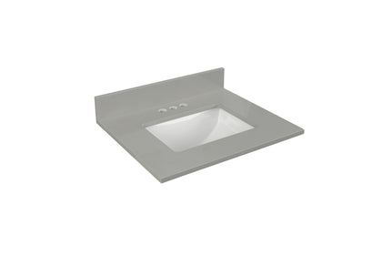 31" Earth Gray Quartz Vanity  Top with Sink