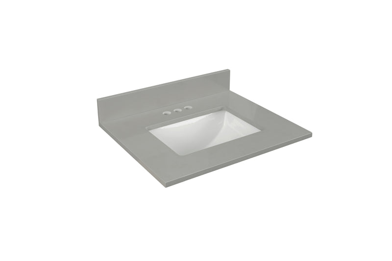 31" Earth Gray Quartz Vanity  Top with Sink