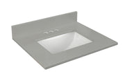 73” Earth Gray Quartz Vanity Top with Sink