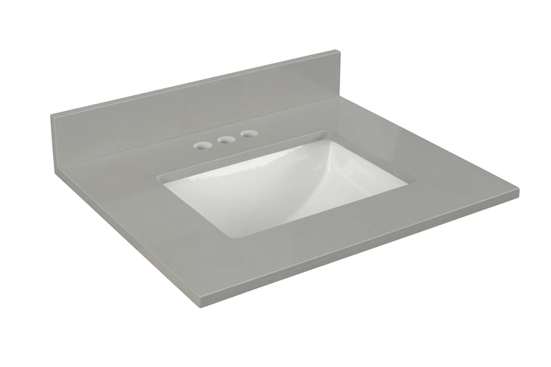 49“ Earth Gray Quartz Vanity Top with Sink