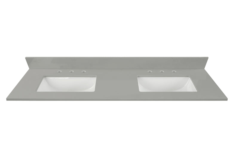 31" Earth Gray Quartz Vanity  Top with Sink