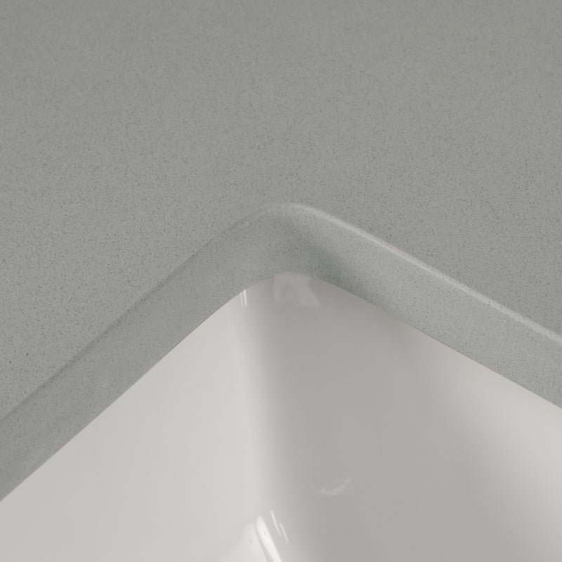 31" Earth Gray Quartz Vanity  Top with Sink