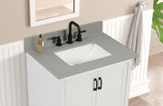 73” Earth Gray Quartz Vanity Top with Sink