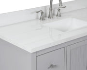 Hollister 60" Vanity Set with Sintered Stone Carrara Top