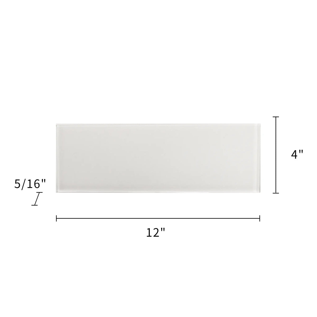 Ice Block 4-in x 12-in Glass Wall Tiles( 13.3 sq. ft. /Box )