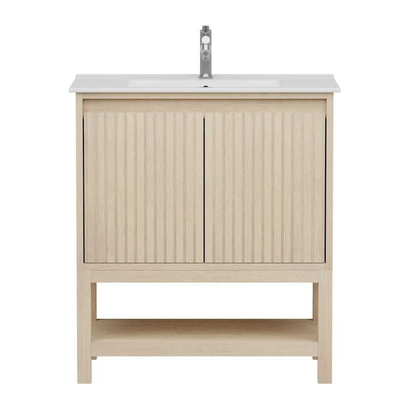 Mena 30" Single Vanity With Porcelain Top