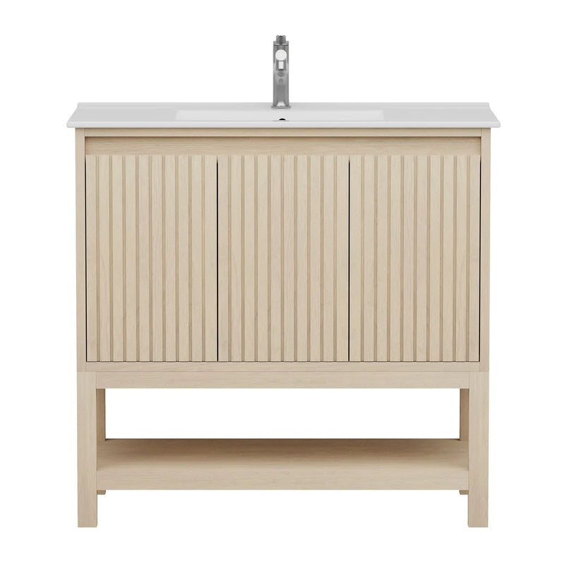 Mena 36" Single Vanity With Porcelain Top