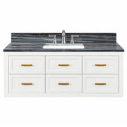Ralph 48" Wall Mounted Vanity with Palissandro Blue Marble Top