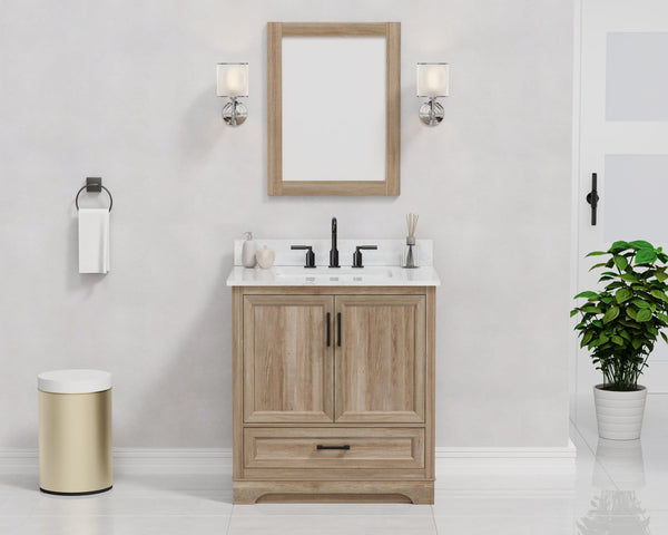 Retford 30" Vanity Family Set with Engineered Marble Top