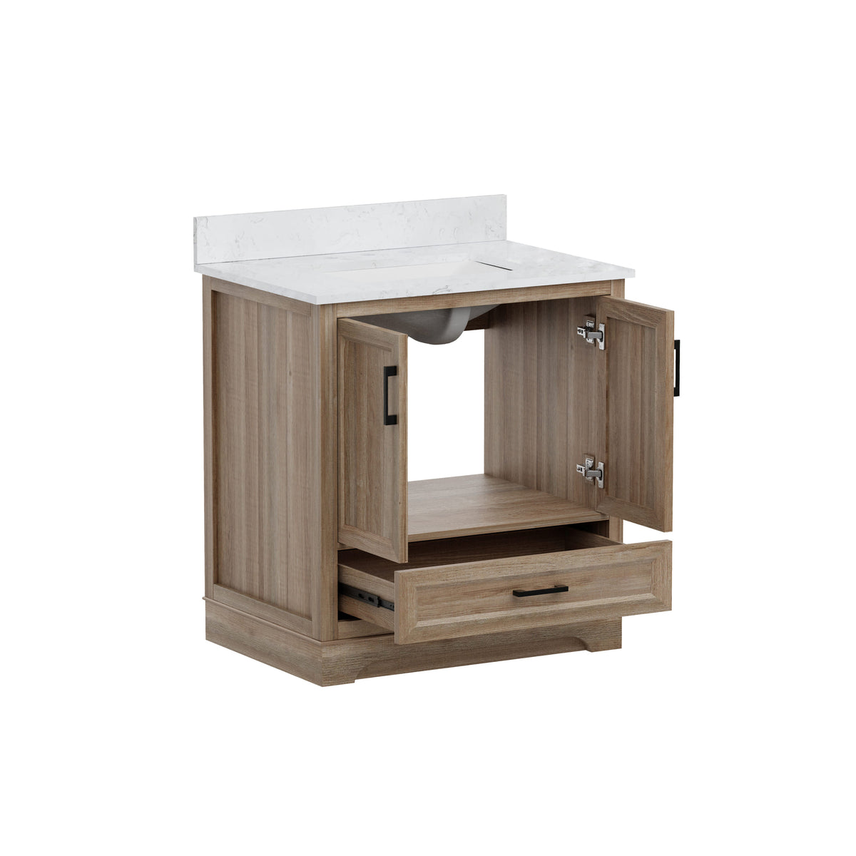 Retford 30" Vanity Family Set with Engineered Marble Top