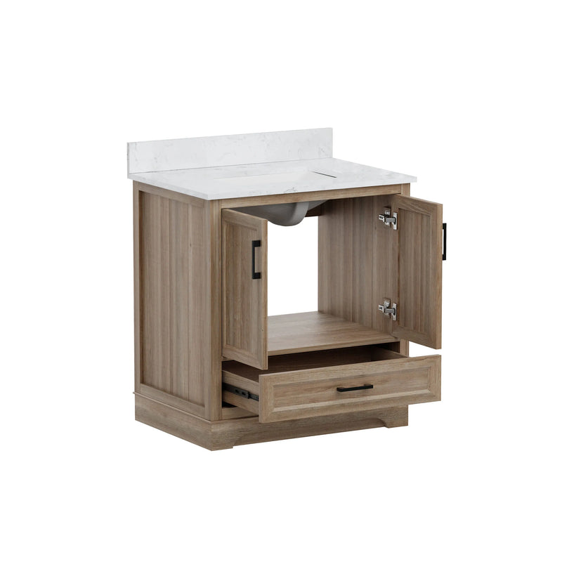 Retford 30" Vanity Family Set with Engineered Marble Top