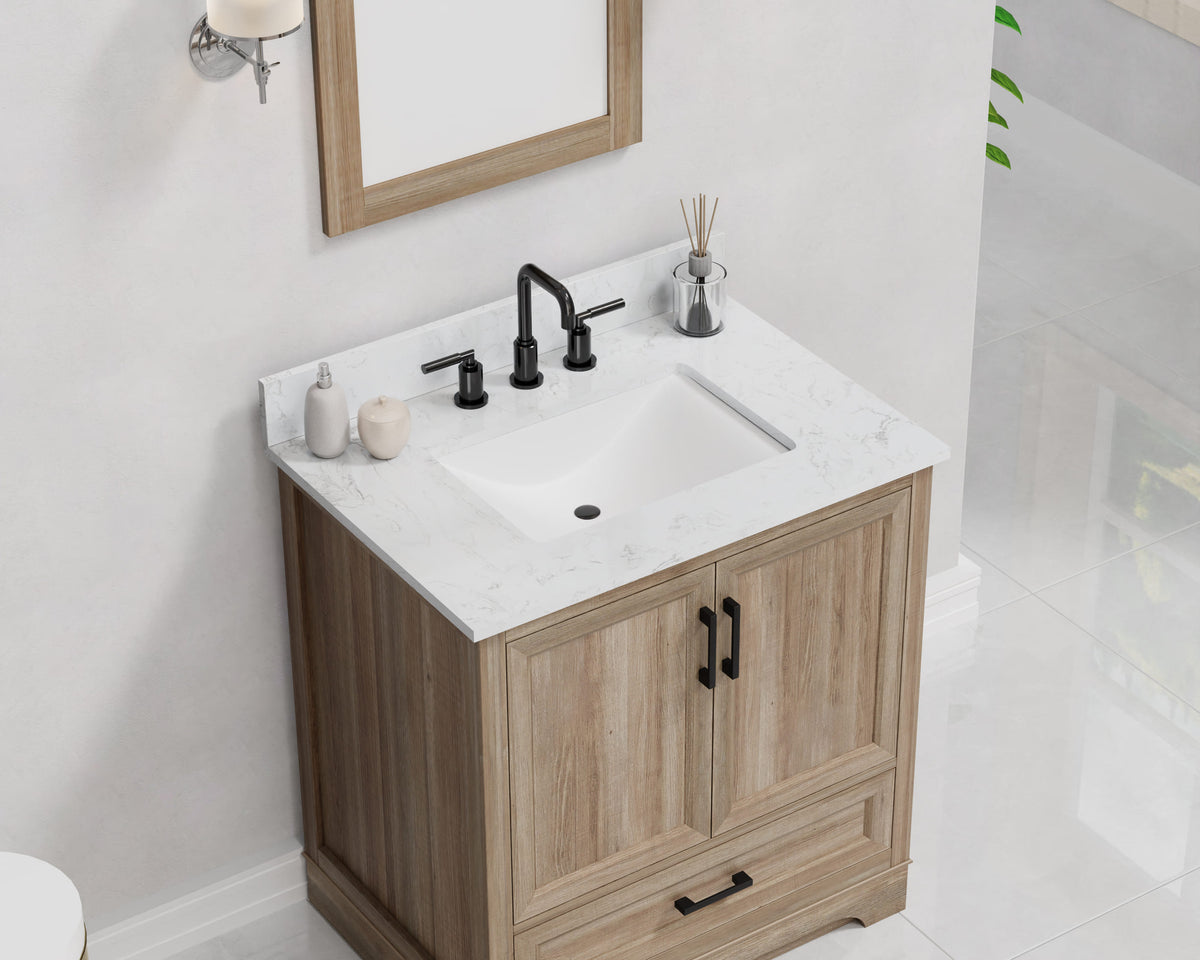 Retford 30" Vanity Family Set with Engineered Marble Top