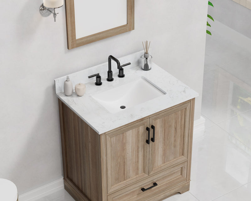 Retford 30" Vanity Family Set with Engineered Marble Top