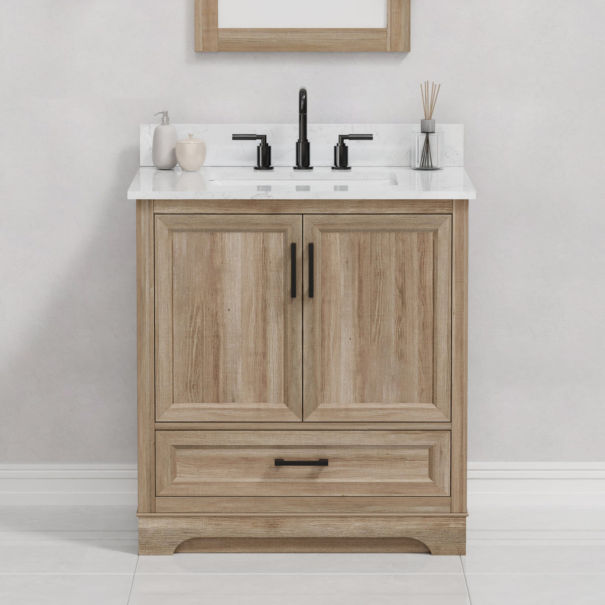 Retford 30" Vanity Family Set with Engineered Marble Top