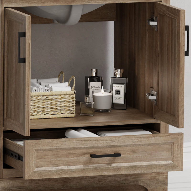 Retford 30" Vanity Family Set with Engineered Marble Top