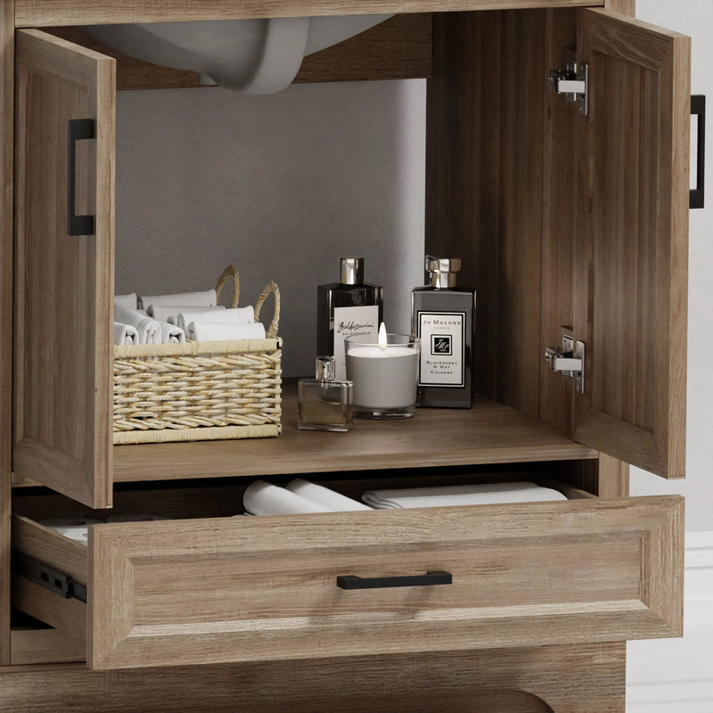 Retford 30" Vanity Family Set with Engineered Marble Top
