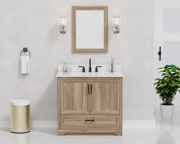 Retford 36" Vanity Family Set with Engineered Marble Top