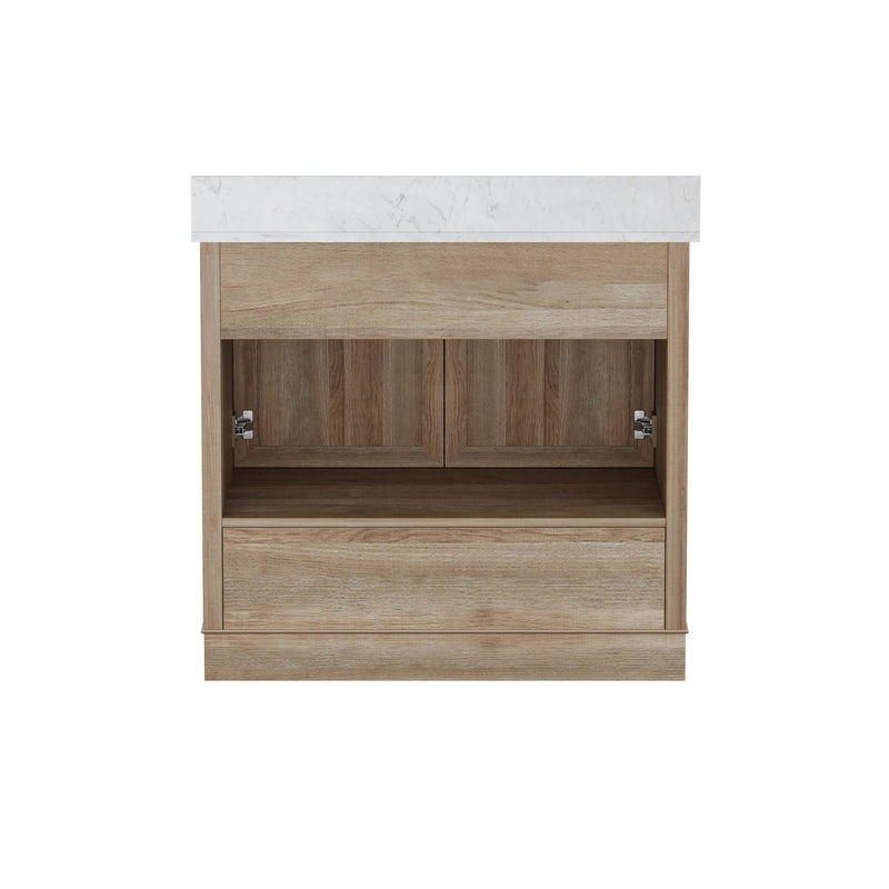 Retford 36" Vanity Family Set with Engineered Marble Top