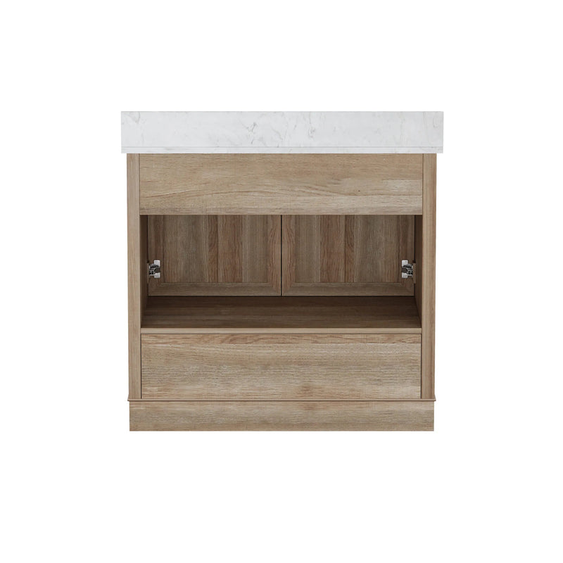 Retford 36" Vanity Family Set with Engineered Marble Top