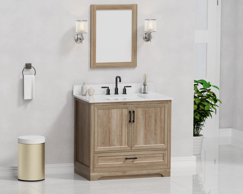 Retford 36" Vanity Family Set with Engineered Marble Top