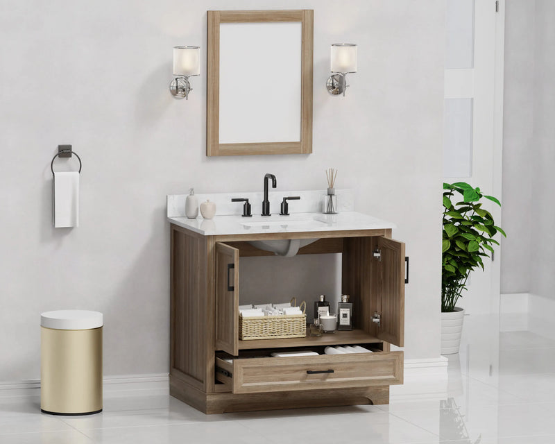 Retford 36" Vanity Family Set with Engineered Marble Top