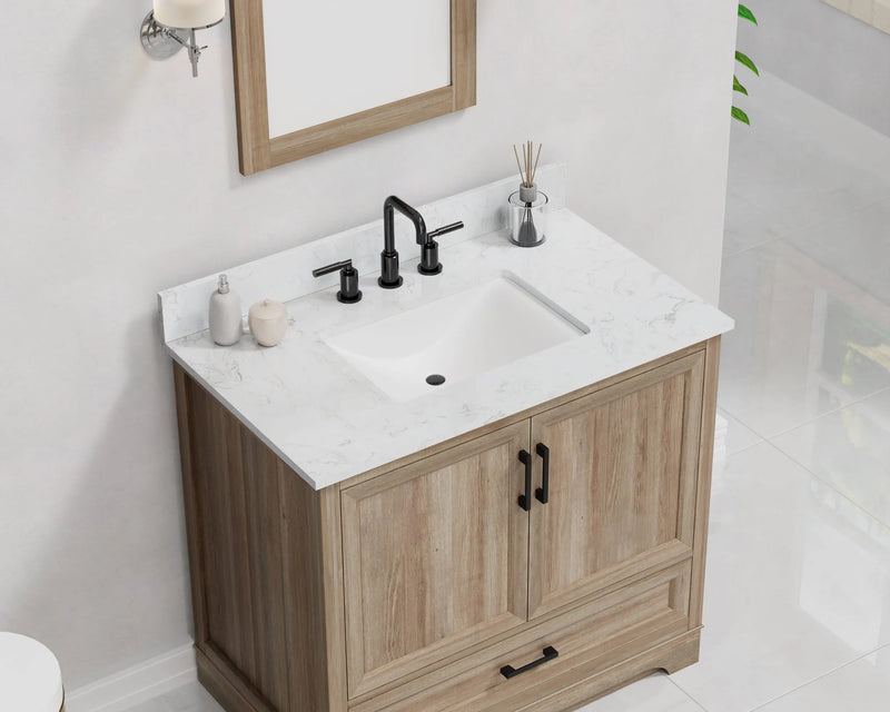 Retford 36" Vanity Family Set with Engineered Marble Top