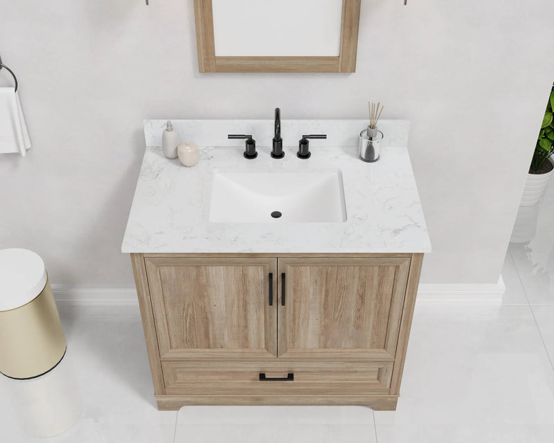 Retford 36" Vanity Family Set with Engineered Marble Top