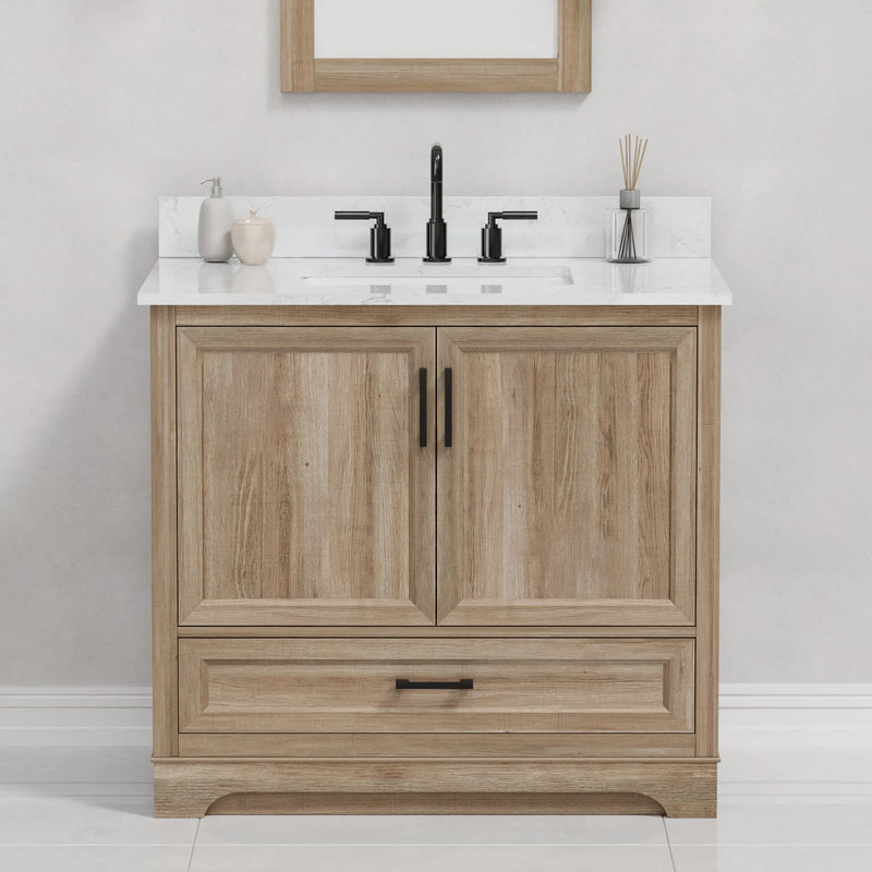 Retford 36" Vanity Family Set with Engineered Marble Top