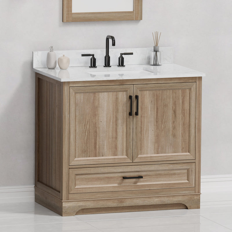 Retford 36" Vanity Family Set with Engineered Marble Top