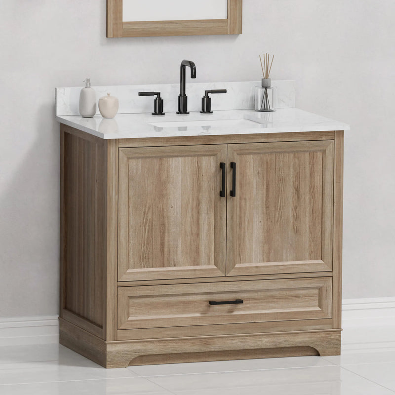 Retford 36" Vanity Family Set with Engineered Marble Top