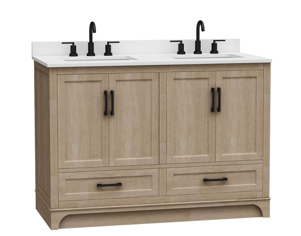 Retford 48" Vanity Family Set with Engineered Marble Top