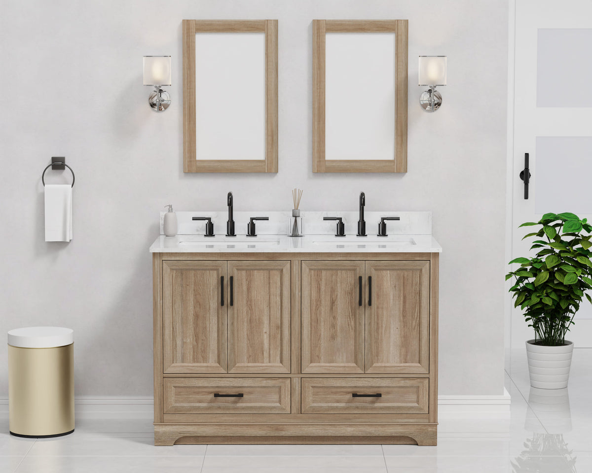 Retford 48" Vanity Family Set with Engineered Marble Top