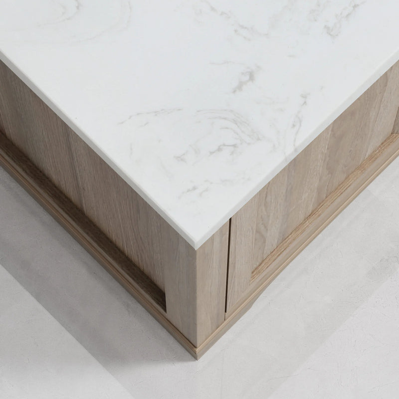 Retford 48" Vanity Family Set with Engineered Marble Top