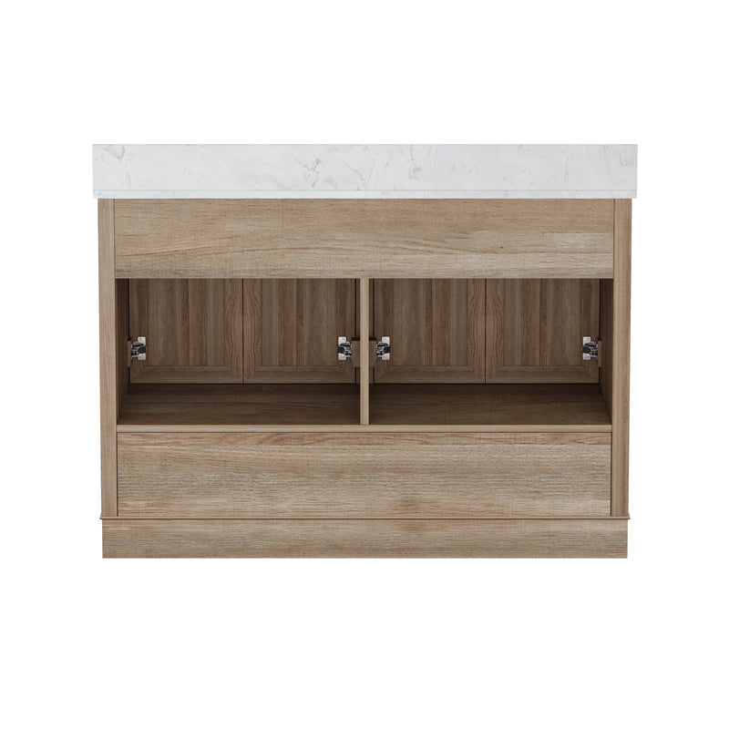 Retford 48" Vanity Family Set with Engineered Marble Top
