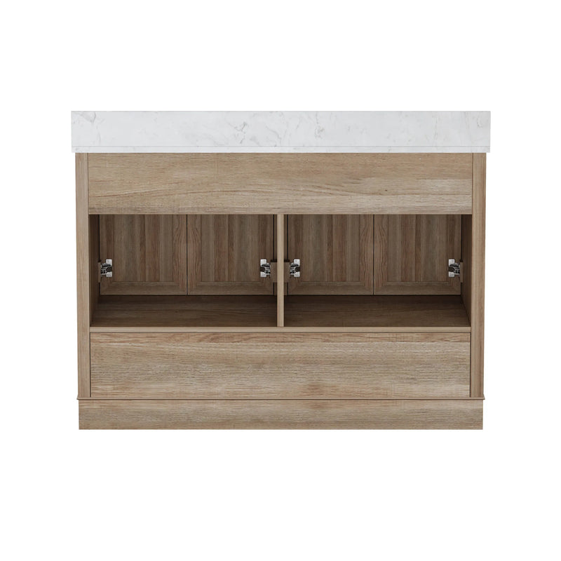 Retford 48" Vanity Family Set with Engineered Marble Top