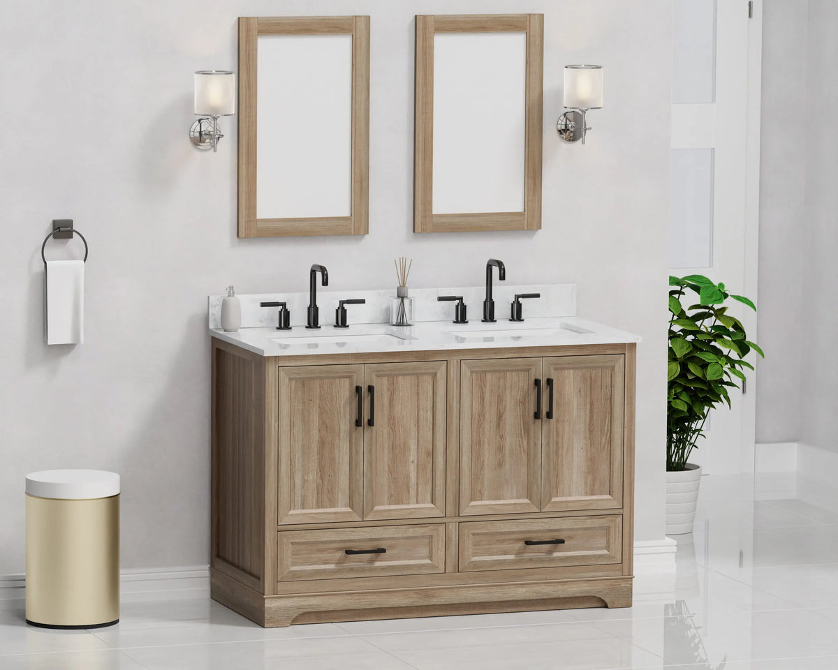 Retford 48" Vanity Family Set with Engineered Marble Top